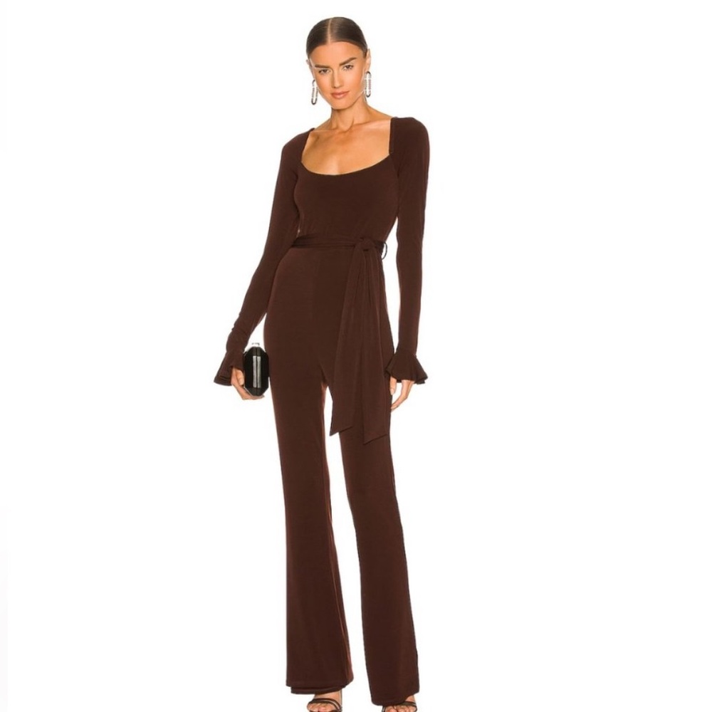 Majorelle Dakota Jumpsuit in Cappuccino Brown